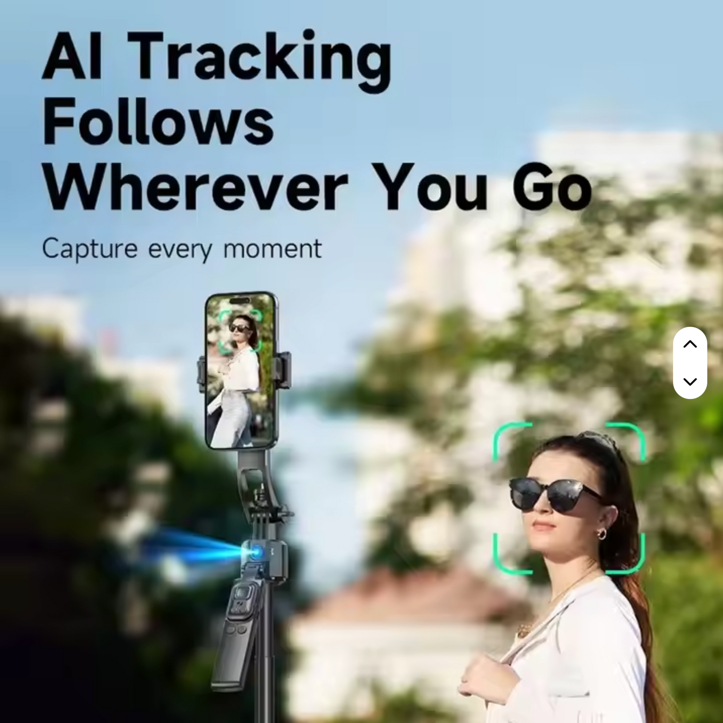 C17 - Nordic Smarts - AI Face Tracking Tripod – Perfekt for YouTube,TikTok & Reels